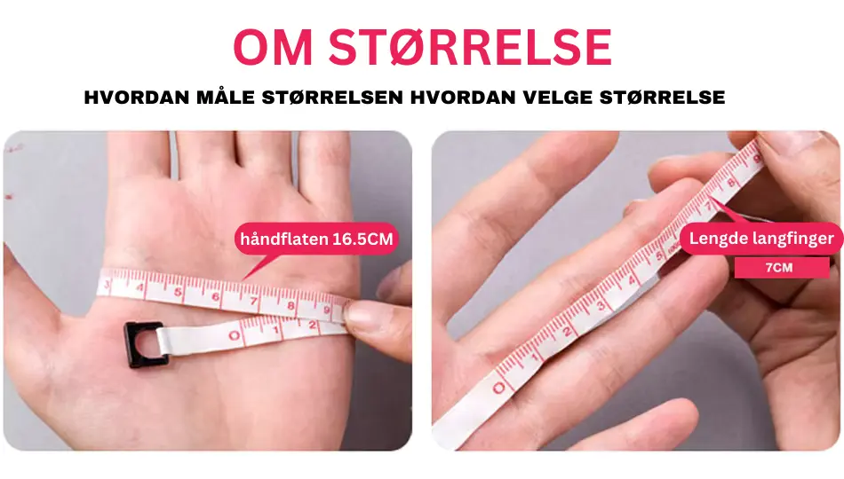 HVORDAN MÅLE STØRRELSEN HVORDAN VELGE STØRRELSE