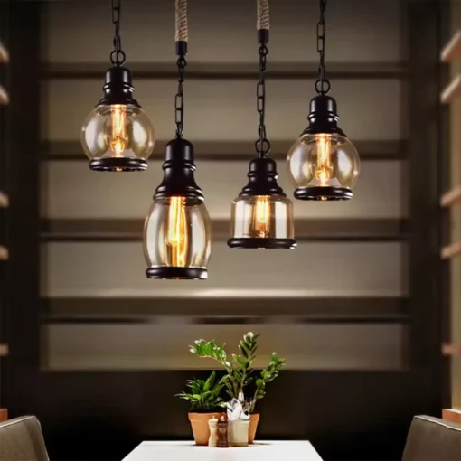 Retro Industriell Pendellampe