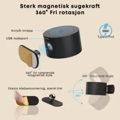 360° Tosidig Magnetisk LED Vegglampe