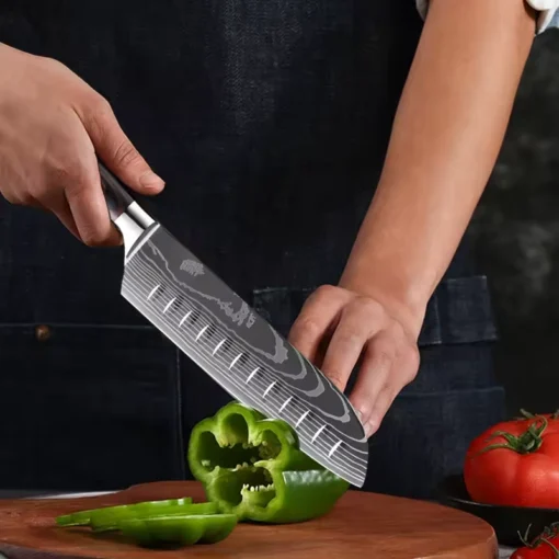 Guanqi Profesjonell Santoku Kokkekniv