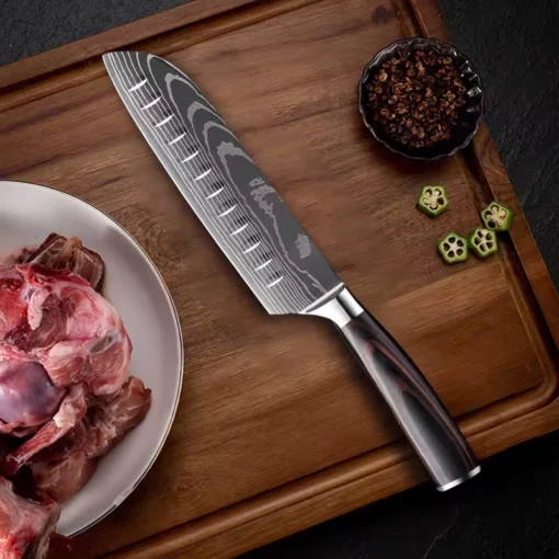 Guanqi Profesjonell Santoku Kokkekniv