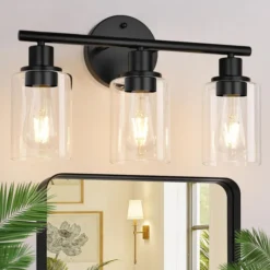 Svart Retro Innendørs Vegglampe for Soverom og Sminkespeil