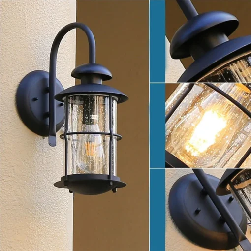 Industriell vanntett utendørs vegglampe