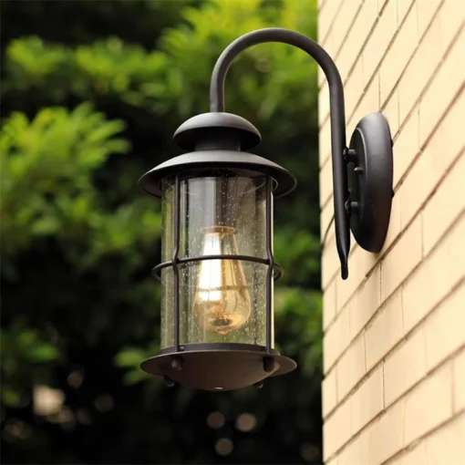 Industriell vanntett utendørs vegglampe