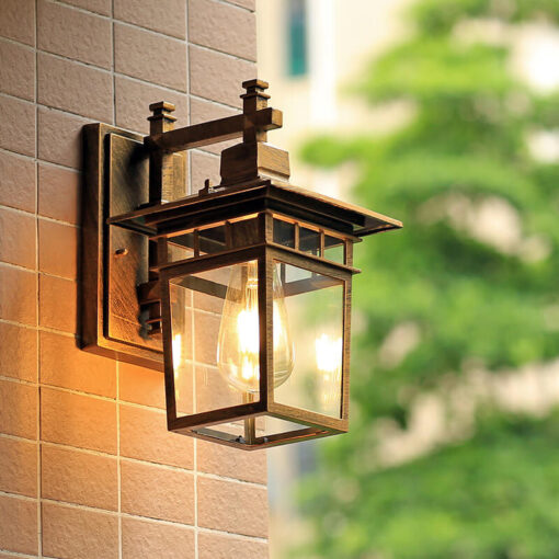 Utendørs vegglampe – vanntett lanterne