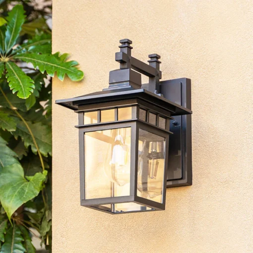 Utendørs vegglampe – vanntett lanterne