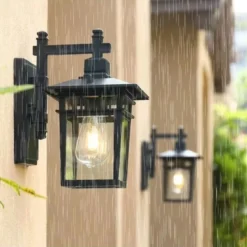 Utendørs vegglampe – vanntett lanterne