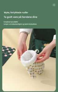 Tykk Varmebestandig Silikonovnhanske (Anti-skli)