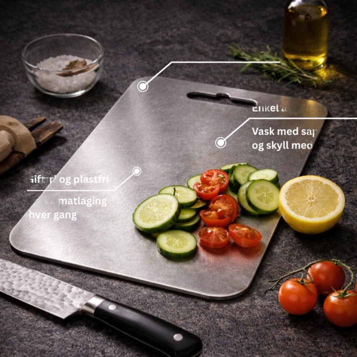 Premium Dobbeltsidig Skjærebrett i Metall - Bilde 2