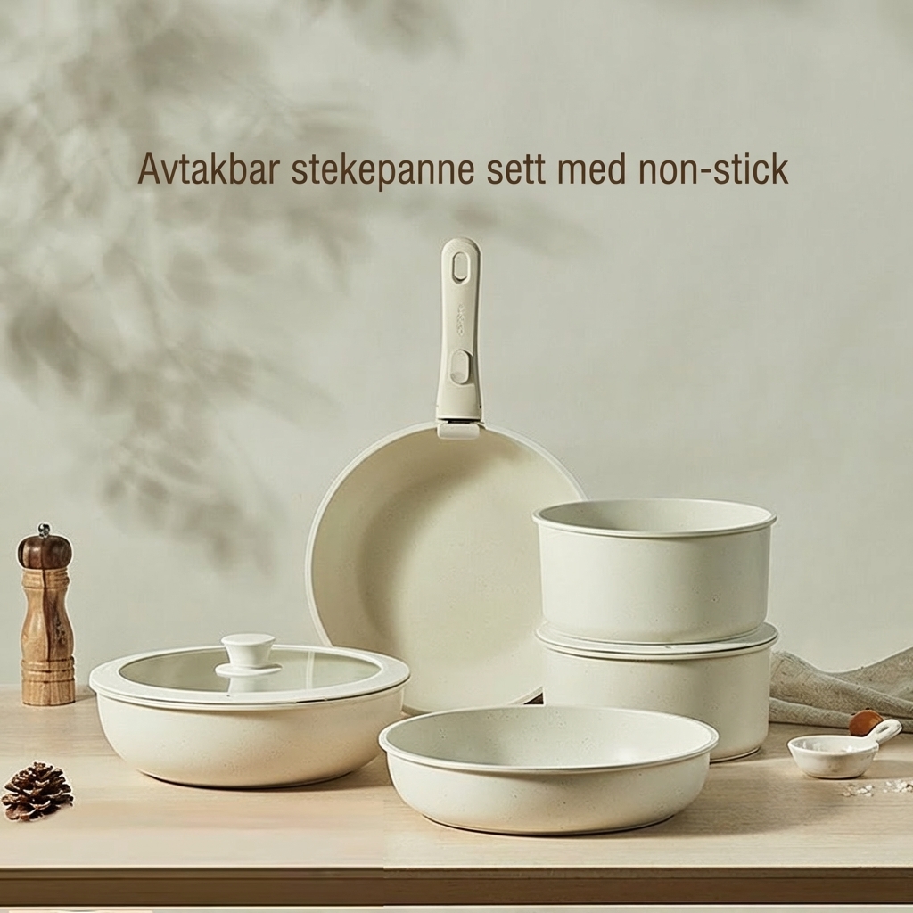 CeraClick Kokesett med Avtakbare Håndtak