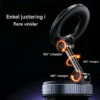 Snanlen 360° Magnetisk Sugekopp Telefonholder - Bilde 9